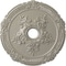 Ekena Millwork Attica with Rose Ceiling Medallion (Canopies up to 4 1/2"), 26"OD x 3 3/4"ID x 1 1/2"P, Pearl White CM26ATPWS - alternate 1